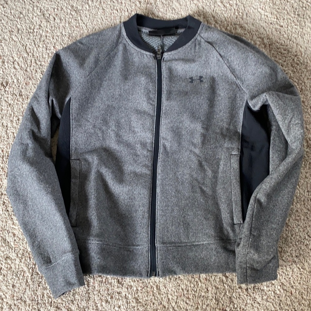 Under Armour Cold Gear Crew Neck Zip Up Sweater Jacket